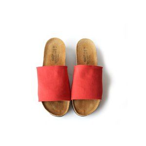 NAOT 38 RED Alana Slide Sandal Womens Size 7